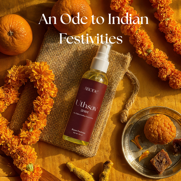 Uthsav Room Freshener Spray | 100ml/3.3 Oz | Inspired from Indian Festivities