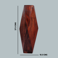 Auric wooden vase