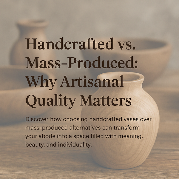 Handcrafted vs. Mass-Produced: Why Artisanal Quality Matters