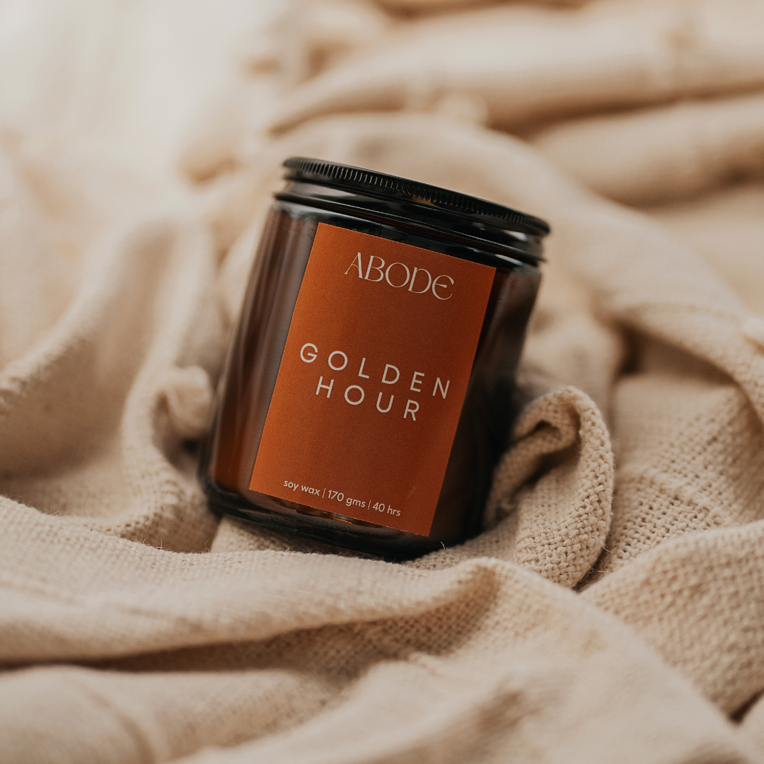 Golden hour soy wax candle