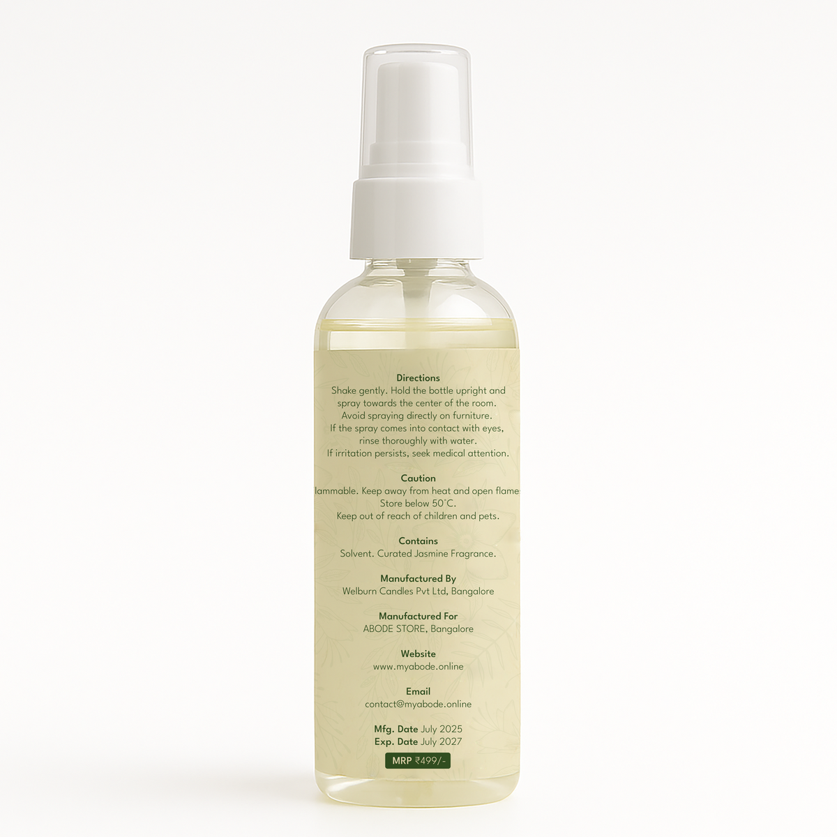 Mythri Room Freshener | 100ml/3.3 Oz | Serene Whispers of Jasmine