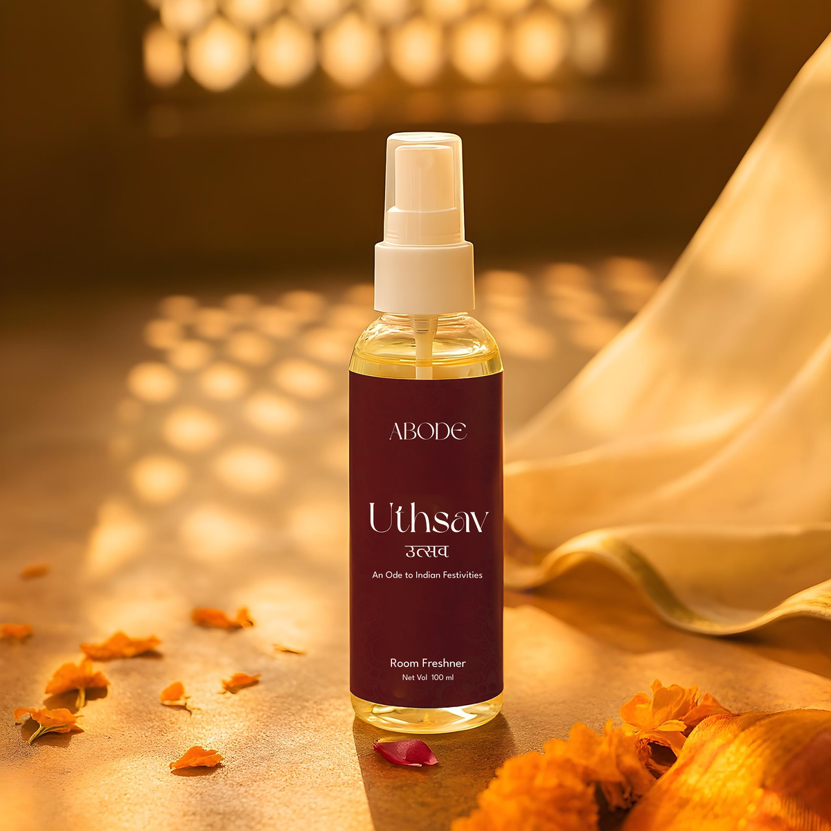 Uthsav Room Freshener Spray | 100ml/3.3 Oz | Inspired from Indian Festivities