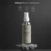 ABODE Vibhuti Room Freshener – Sacred Ash Inspired Aroma | Non-Toxic, Gas-Free Room Spray | Temple-Inspired Purity with Herbal, Woody Notes