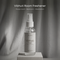 ABODE Vibhuti Room Freshener – Sacred Ash Inspired Aroma | Non-Toxic, Gas-Free Room Spray | Temple-Inspired Purity with Herbal, Woody Notes