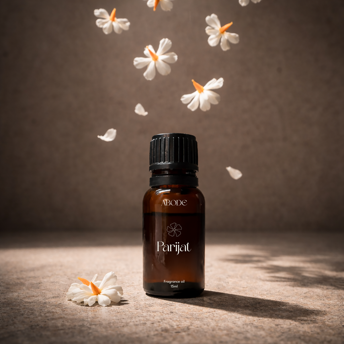ABODE Parijat Fragrance Oil | 15ml | Camphor & Night-Blooming Jasmine Blend | For Diffusers
