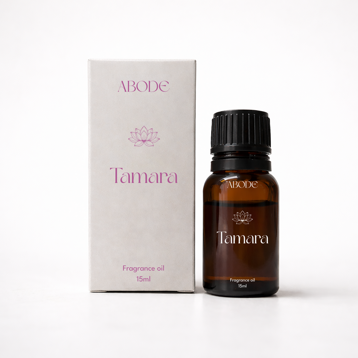 ABODE Tamara Fragrance Oil | 15ml |  Pink Lotus, Blue Lotus, Mogra & Camphor Blend | Calm & Meditative Home Aroma | For Diffusers