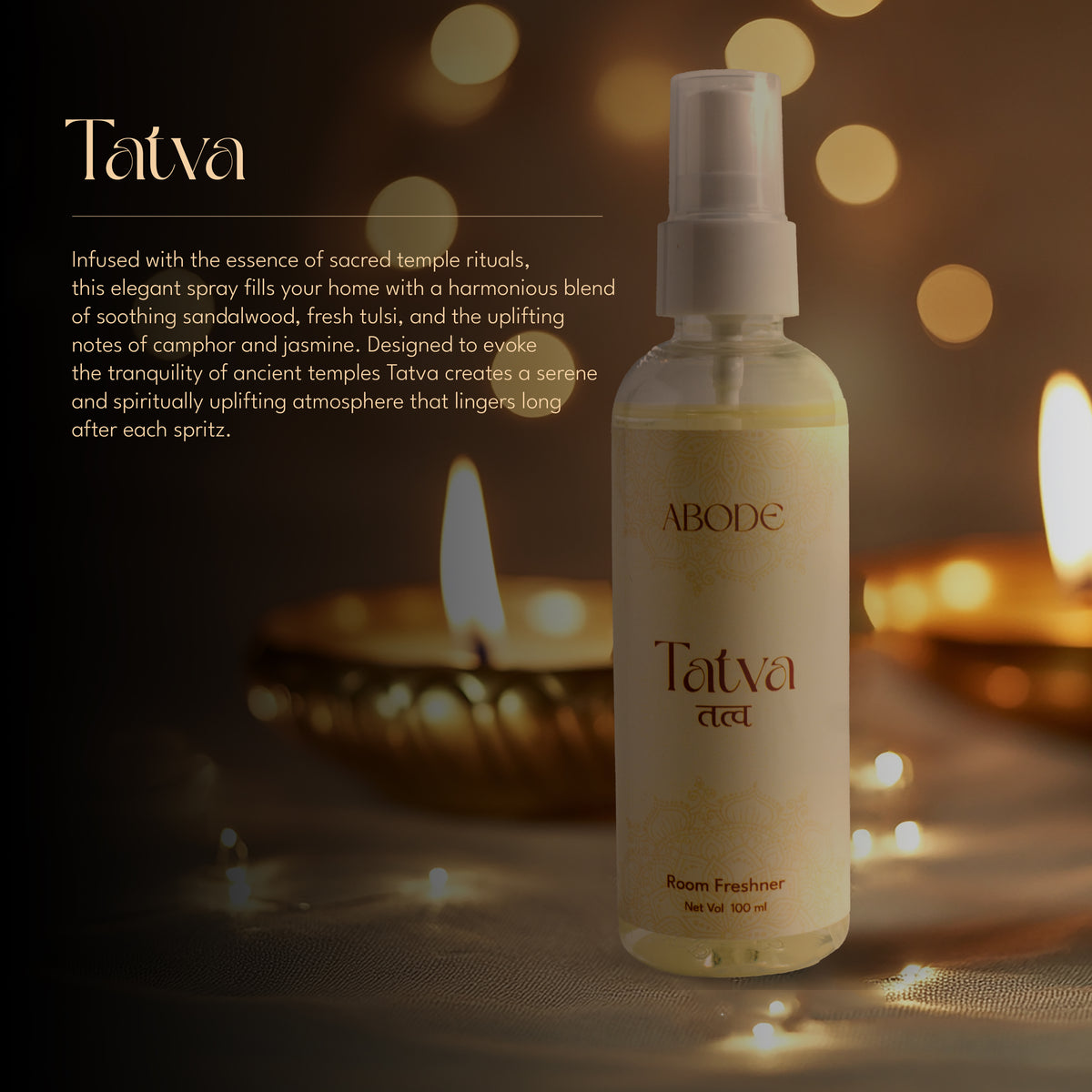 Tatva Room Freshener - Essence of Temple serenity