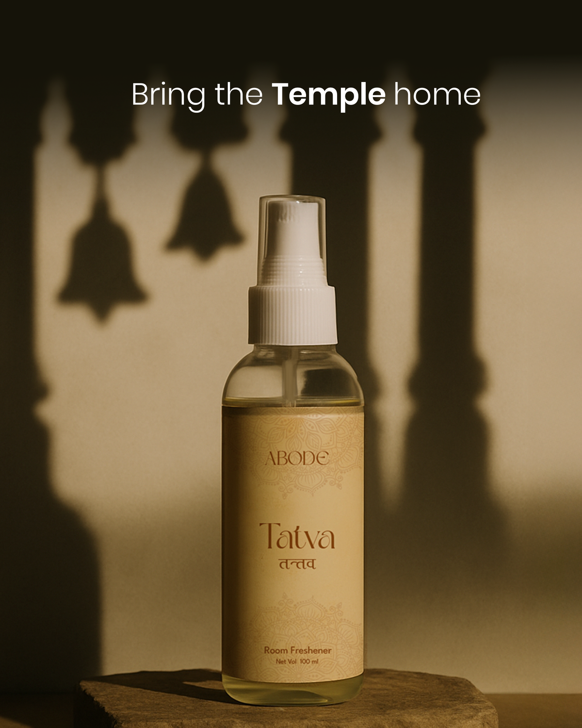 Tatva Room Freshener | 100ml/3.3 Oz | Curated Temple Fragrance