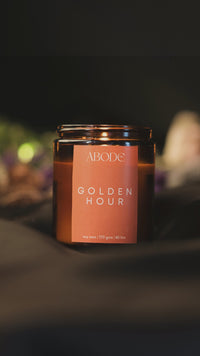 Golden hour soy wax candle